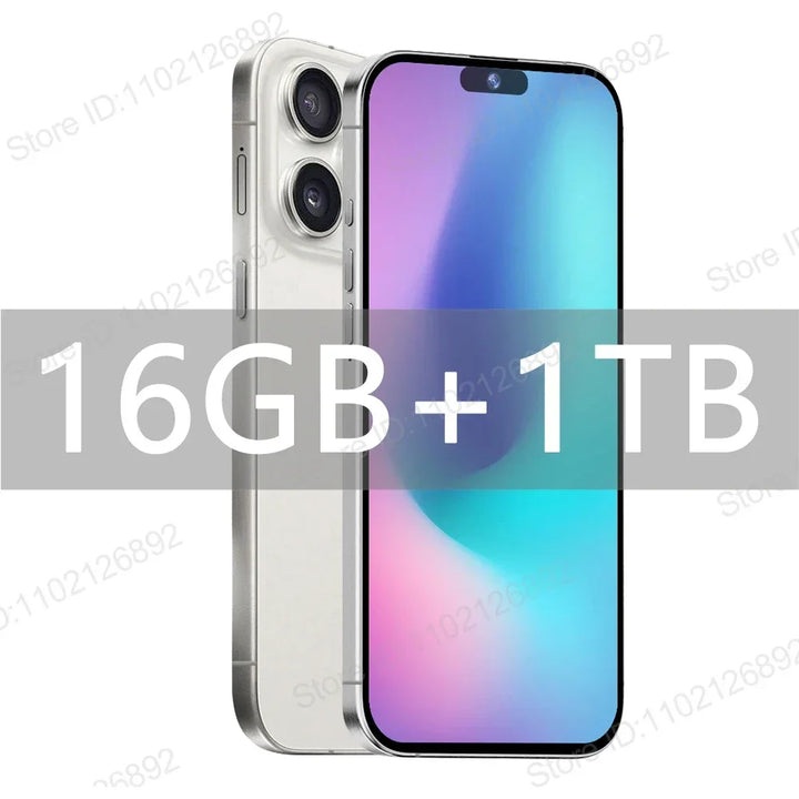 Brand New Original 16GB+1TB For Smartphone 6.8 inch XS16 Pro Full Screen 4G 5G Cell Phone 6800mAh Mobile Phones Global Version - SellerPool