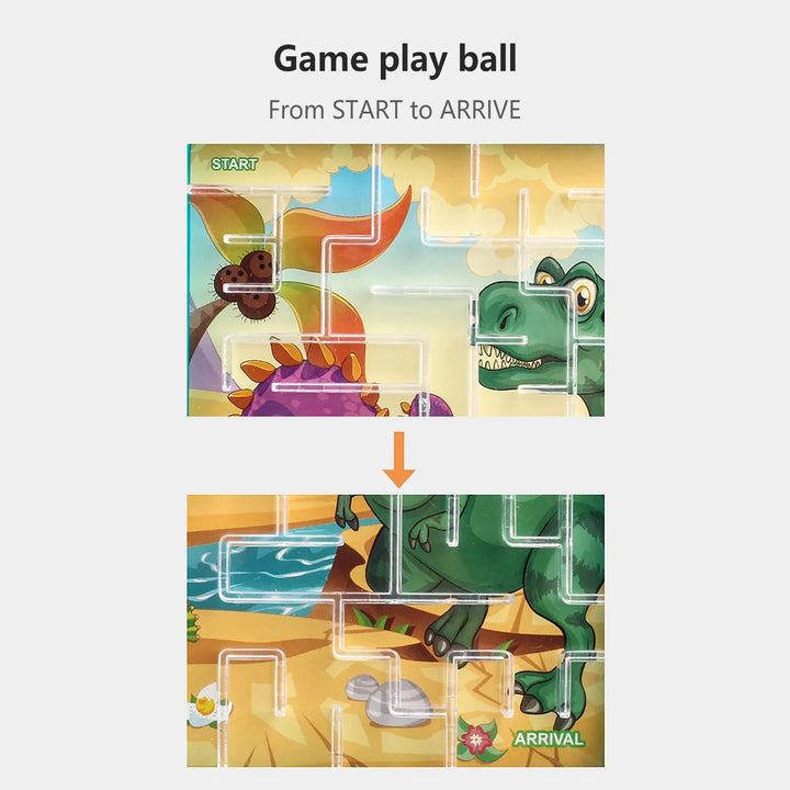 3D Maze Ball Kids Balance Gravity Memory Sequential Puzzle Montessori Early Education Gifts For Baby educational toys Game Gifts - SellerPool