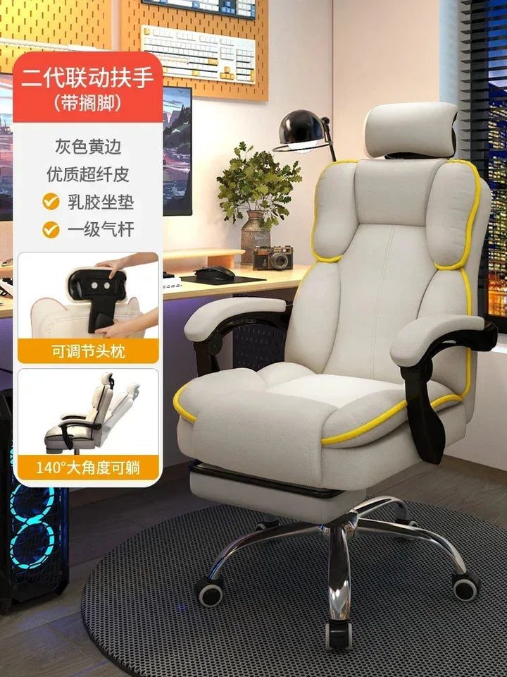 Computer Chair Work Advanced Office Desk Relaxation Armchair Pc Room Comfy Recliner Furniture chaise gaming Swivel Design Gamer - SellerPool