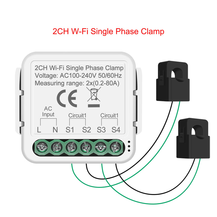 Girier Smart Power Meter: Wifi Monitor With 1/2 Clamp for Bidirectional Usage - SellerPool