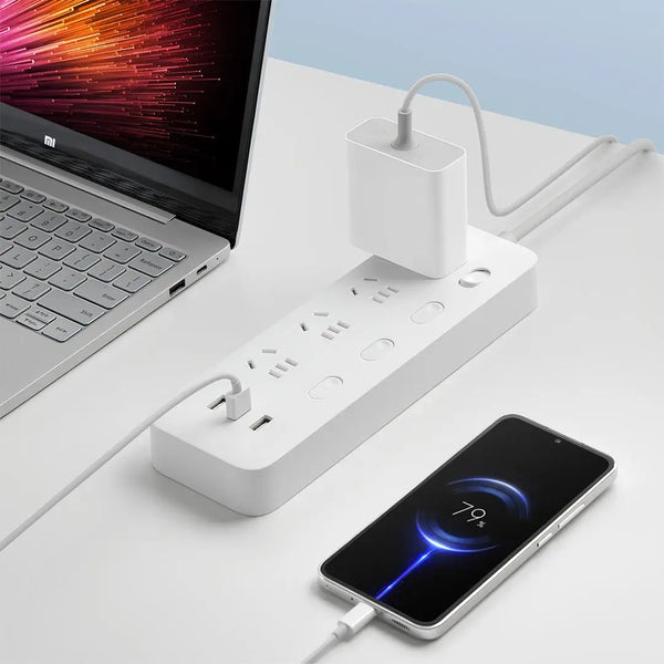 Xiaomi Mijia 4-socket Power Strip With 3 Usb Ports (5v 2a), 2m Cable - SellerPool