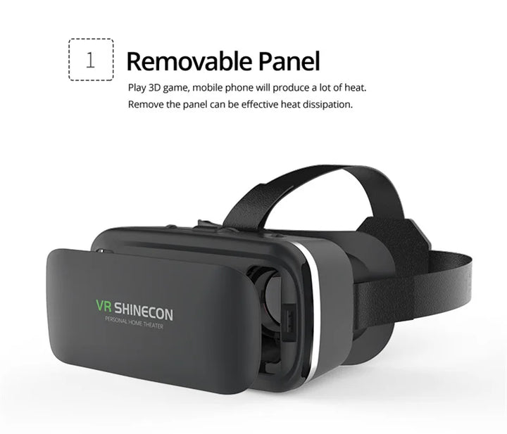 VR Shinecon 10.0 Helmet 3D Glasses Virtual Reality Casque For Smartphone Smart Phone Goggles Headset Viar Video Game Binoculars - SellerPool