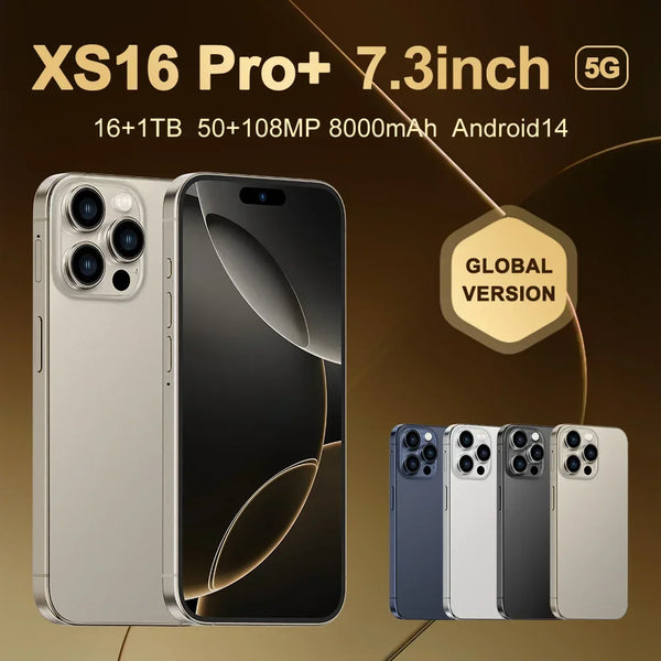 Original For Brand New XS16 Pro+ Smartphone 7.3 inch Full Screen 4G 5G Cell Phone 8000mAh Mobile Phones Global Version - SellerPool