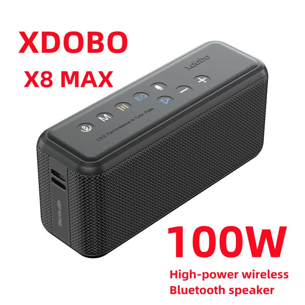 Xdobo X8 Max 100w High-power Portable Black Bluetooth Speaker With Subwoofer, Voice Assistant - SellerPool