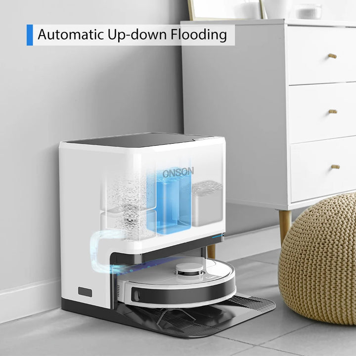 Automated Self Emptying Automatic Cleaning With Mopping Function Robot Vacuum Cleaner - SellerPool