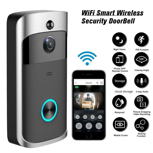 Smart Wi-fi Video Doorbell: Wireless, Motion Detection, Night Vision - SellerPool