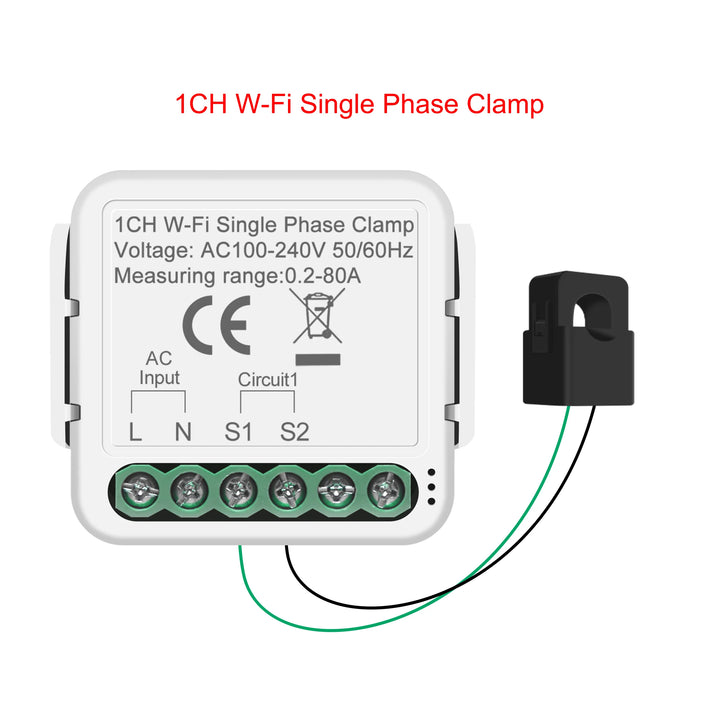 Girier Smart Power Meter: Wifi Monitor With 1/2 Clamp for Bidirectional Usage - SellerPool