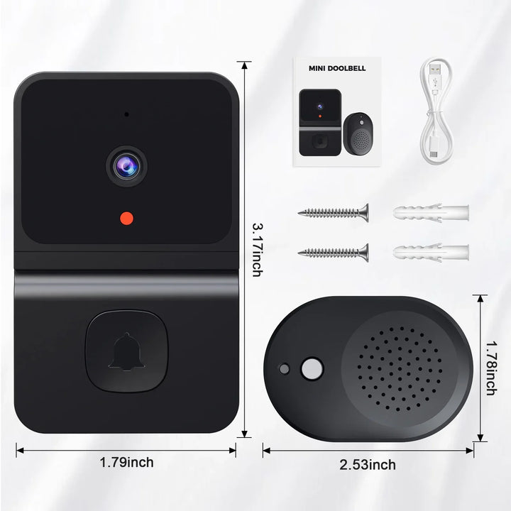 Wireless Wifi Doorbell With Hd Camera, Night Vision, Video Intercom, Voice Changer - SellerPool