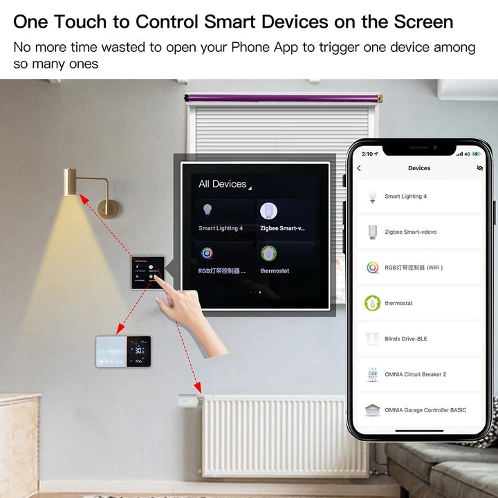 Tuya Smart Life 4-inch Touch Screen Control Panel With Zigbee Hub for Smart Devices - SellerPool