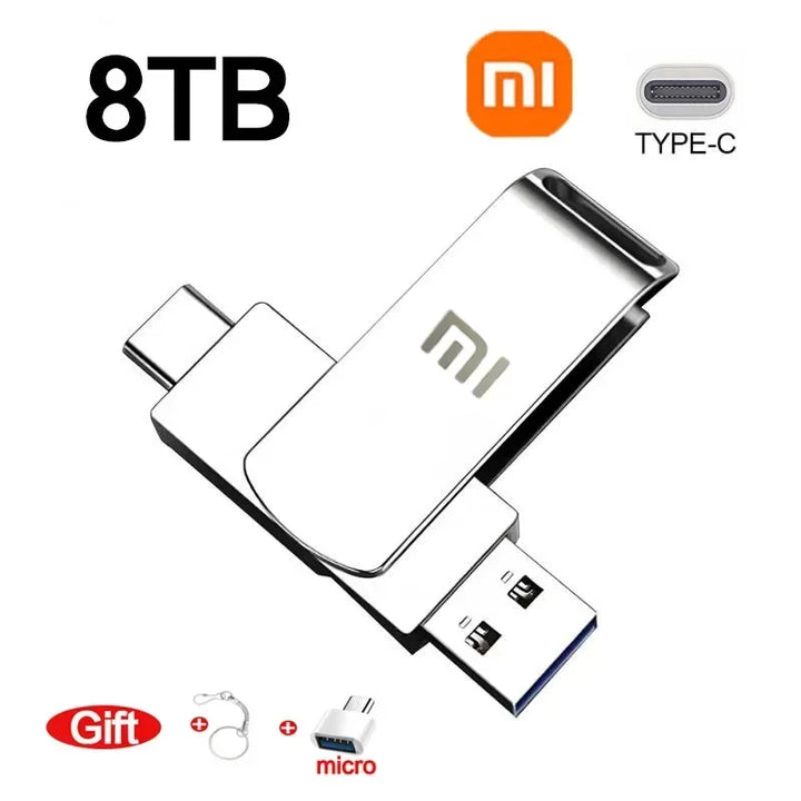 Xiaomi 16TB 3.0 USB Flash Drive Metal High-Speed Pen Drive 2TB 512GB Waterproof Type-C Usb PenDrive For Computer Storage Devices - SellerPool