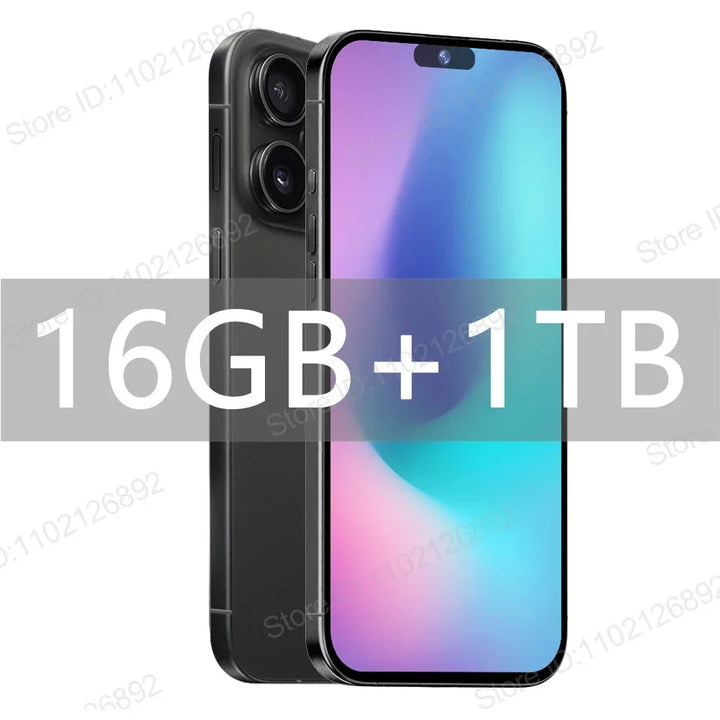 Brand New Original 16GB+1TB For Smartphone 6.8 inch XS16 Pro Full Screen 4G 5G Cell Phone 6800mAh Mobile Phones Global Version - SellerPool