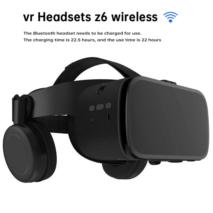 VR box Virtual Reality 3d glasses Headset helmet for Smartphones Cell Phone Mobile 4.7-6.5 inch Bluetooth VR Wireless Rocker - SellerPool