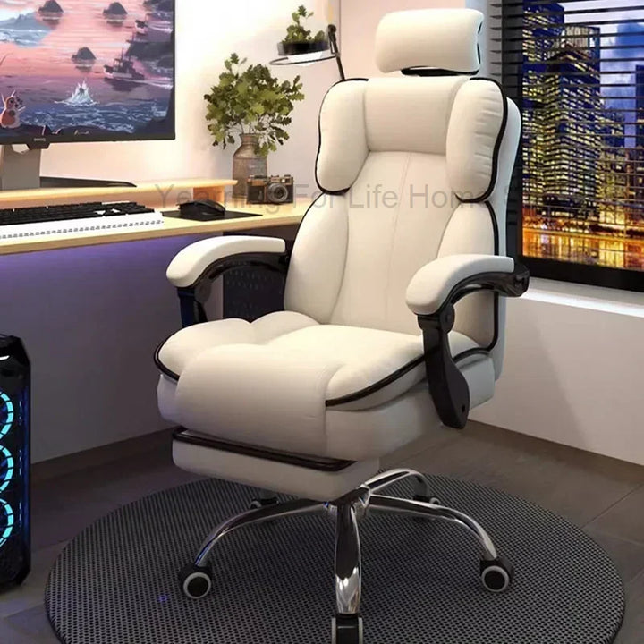 Computer Chair Work Advanced Office Desk Relaxation Armchair Pc Room Comfy Recliner Furniture chaise gaming Swivel Design Gamer - SellerPool