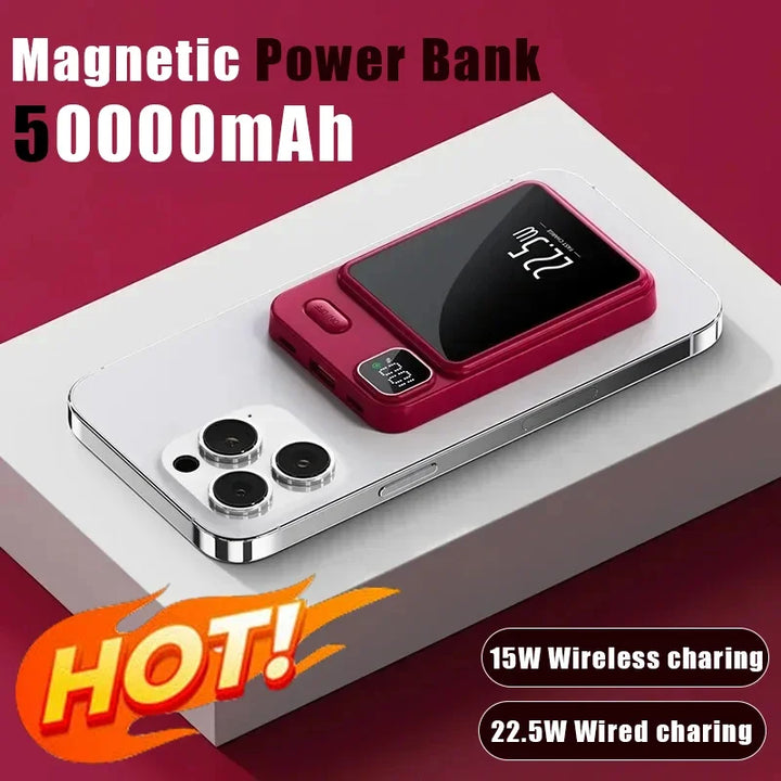 30000mAh Macsafe Power Bank For Magnetic Super Fast Charging Qi Wireless Charger Powerbank for iPhone 15 Samsung Huawei Xiaomi - SellerPool