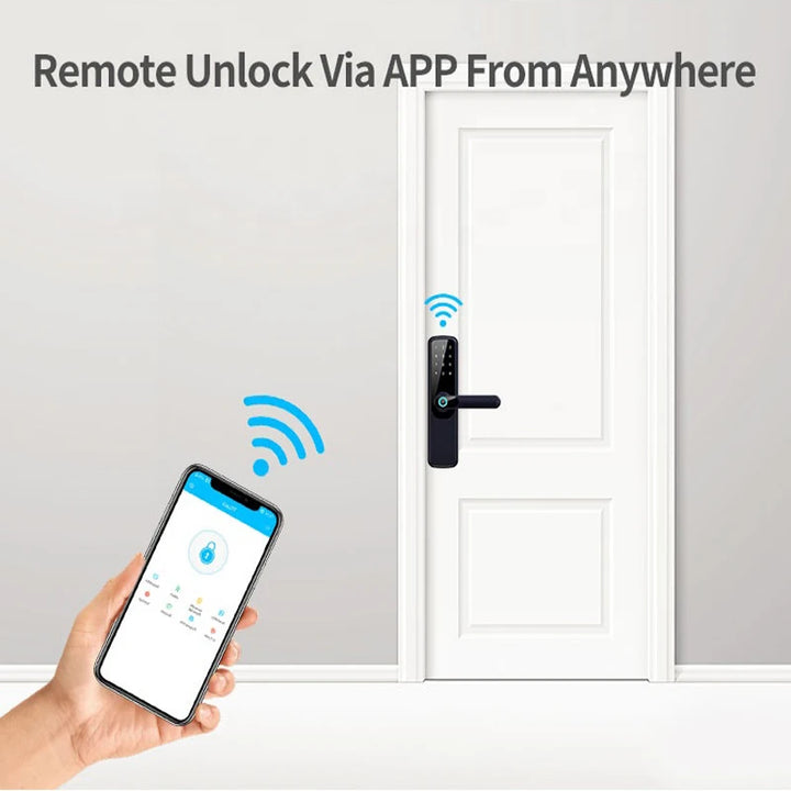 New Tuya Wifi Smart Lock: Fingerprint, Password, and Remote Access - SellerPool