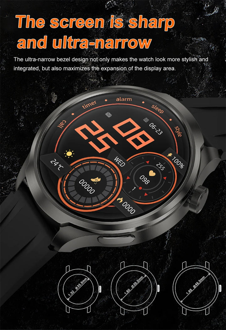 For HUAWEI Outdoor Sports Smart Watch Men 1.85" AMOLED Screen NFC GPS Compass Heart rate Waterproof Bluetooth Call SmartWatch - SellerPool