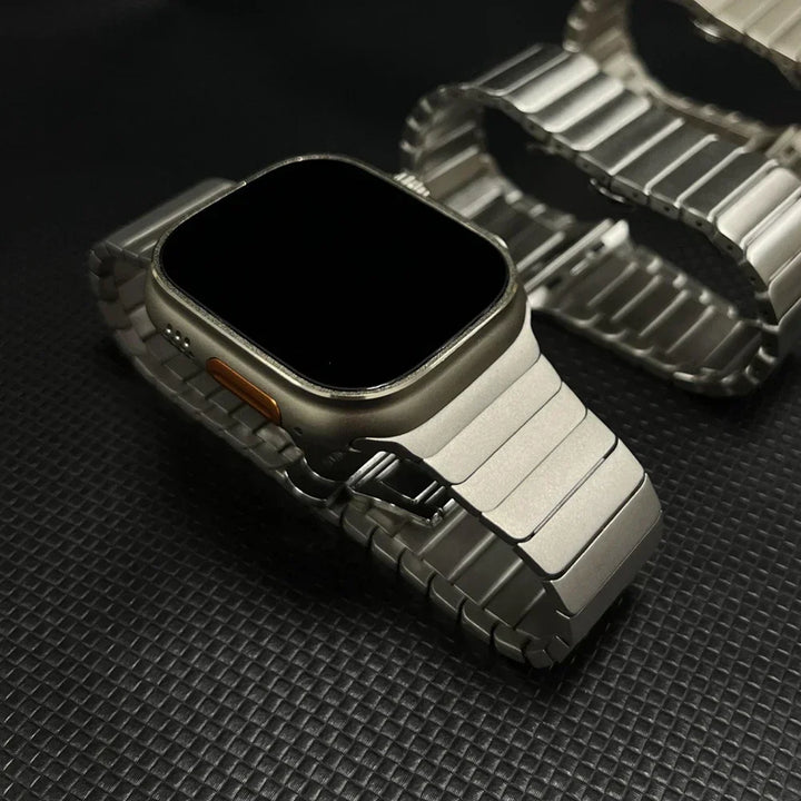 Titanium color band For Apple Watch Ultra 2 49mm 10 46mm 9 8 7 5 4 se 6 loop for iwatch 45mm 41 42 44mm stainless steel bracelet - SellerPool