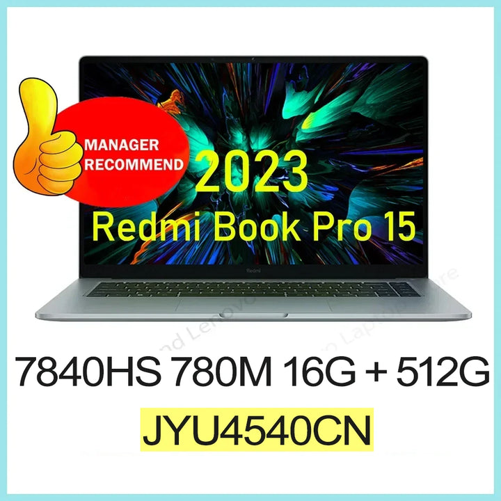 【Russia Stock】 Xiaomi RedmiBook Pro 15 2023 7640/7840HS 760M/780M 16/32+512G/1T 3.2K 120Hz 15.6'' Screen JYU4541CN/ JYU4540CN - SellerPool