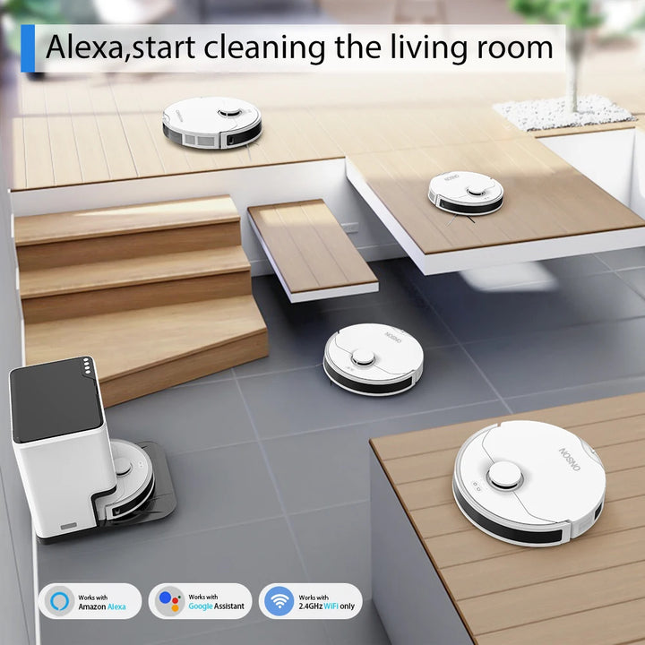 Automated Self Emptying Automatic Cleaning With Mopping Function Robot Vacuum Cleaner - SellerPool