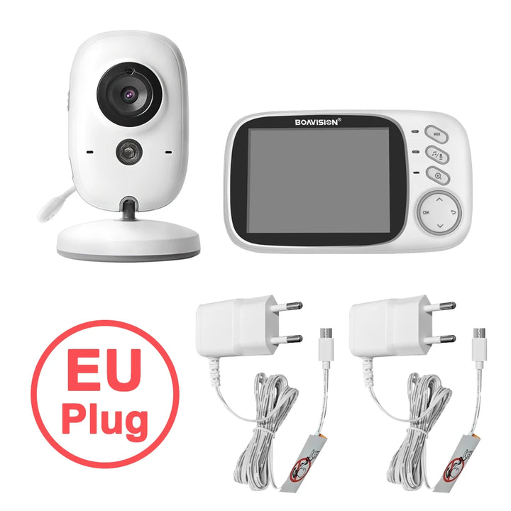 VB603 Video Baby Monitor 2.4G Wireless With 3.2 Inches LCD 2 Way Audio Talk Night Vision Surveillance Security Camera Babysitter - SellerPool