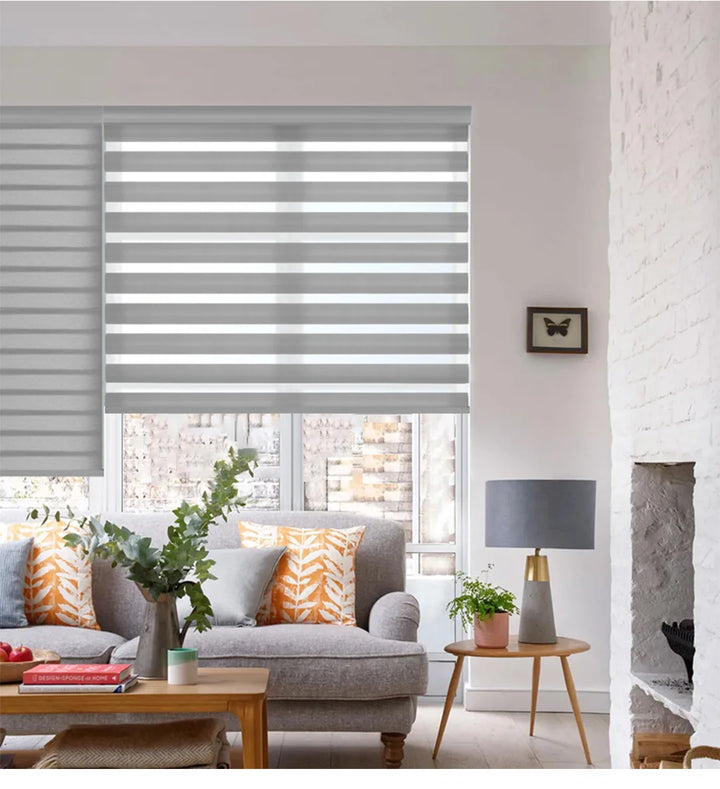 Smart Electric Zebra Blinds, Double Layer Fabric, Day & Night Window Shade - SellerPool