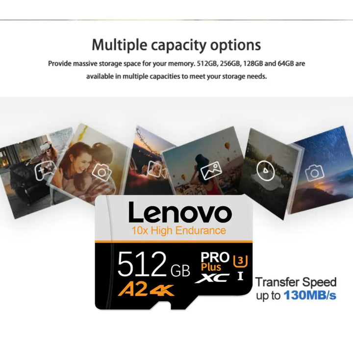 Lenovo 2TB SD Memory Card 1TB 512GB 256GB A2 U3 Micro TF SD Card 128GB 64GB High Speed MLC TF Card For Nintendo Switch Games - SellerPool