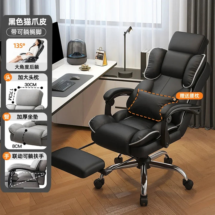 Comfy Chair Makeup Youth Desk Gaming Office Leg Rest Comfortable Game Executive Computer Footrest Chairs Player Living Room Pink - SellerPool