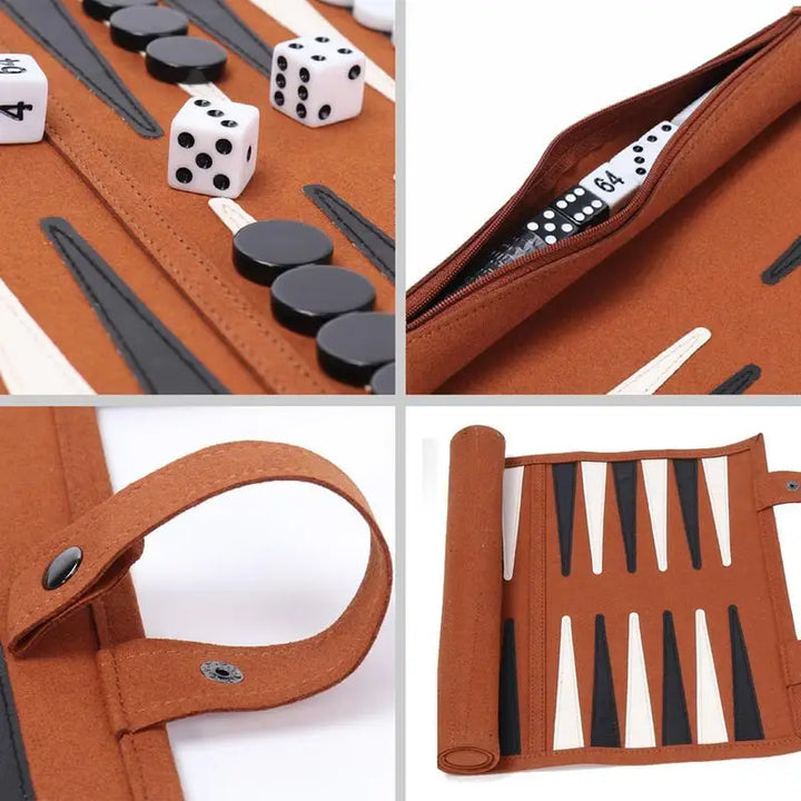 Backgammon Board Game Ourdoor Backgammon Sets For Adults Leather Board Games For Adults Board Games Logical Thinking Traditional - SellerPool