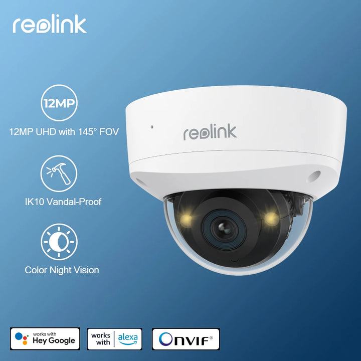 Reolink Vandalproof Poe Security Camera 2.8mm Lens Color Night Vision - SellerPool