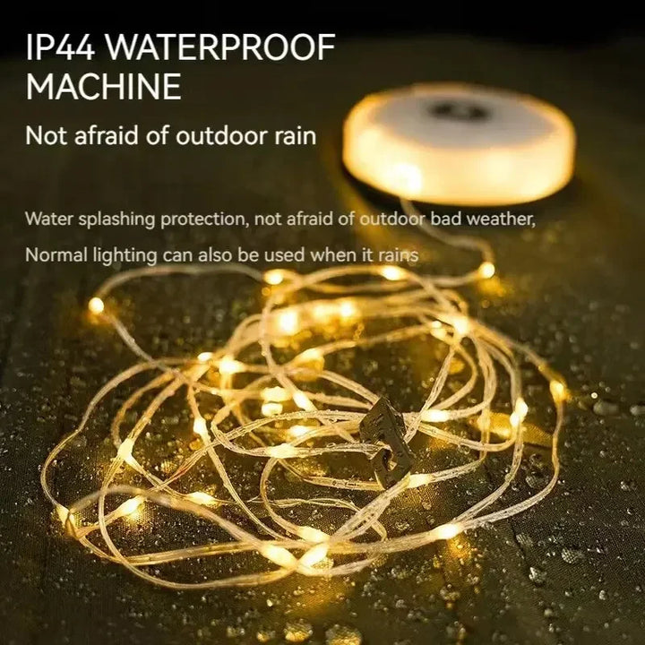 LED Camping Lamp Strip Atmosphere 10M Length Waterproof Recyclable Light Belt Outdoor Garden Decoration Lamp for Tent Room - SellerPool